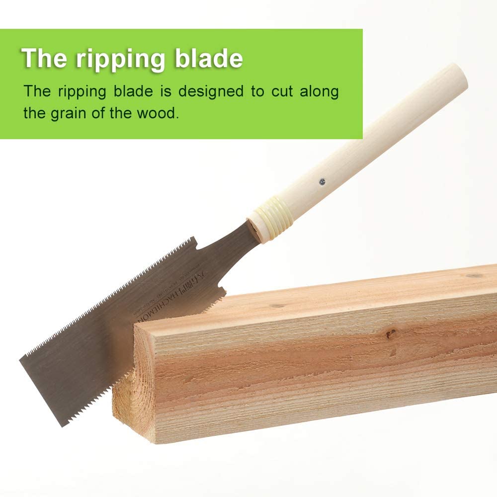 Japanese Saw 180mm Ryoba Handsaw Compact and Smoothly HACHIEMON MOROTEGAKE - Image 4