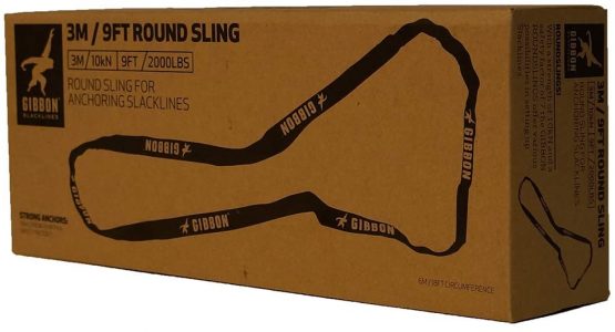 Gibbon Slacklines Unisex's Gibbon 3 Meter Slackline longlines, highlines and tricklines Round Sling-Black, 3 m/9 ft - Image 3
