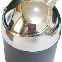 Coralpearl Smokeless Metal Steel Ashtrays for Cigarettes Cigars with Covered Stainless Push Down Flip Top Lid Portable Windproof Ash Tray Bucket for Home Tabletop,Patio,Sand,Car,Auto,Outdoor,Indoor