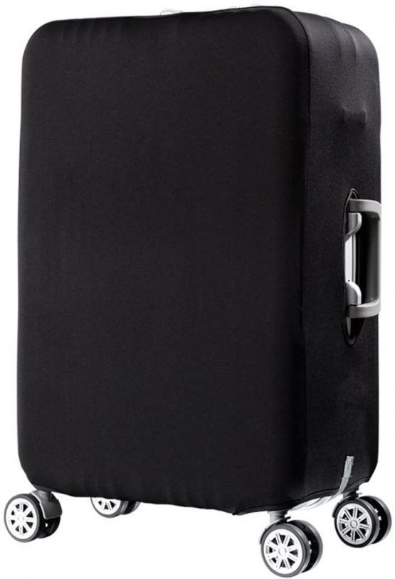 Luggage Cover,HIMI Suitcase Protective Covers Travel Suitcase Protector with Elastic Clear Dustproof Spandex Fits 19 to 32 Inch Luggage Large(31-32”) -Black
