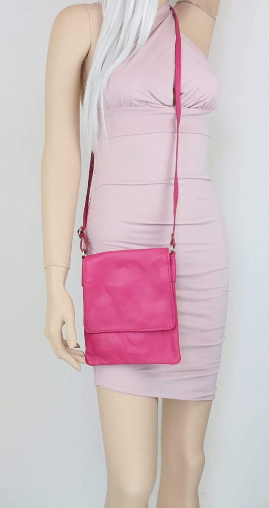 Girly Handbags Italian Leather Shoulder Bag Small Cross Body Messenger Soft Leather - Image 4