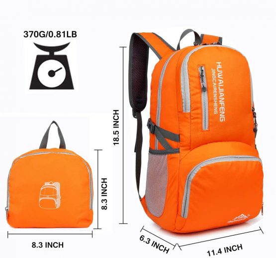Crenze 35L Lightweight Foldable Backpack Travel Hiking Daypack, Men Women Durable Handy Waterproof Rucksack for Camping Mountaineering Walking Cycling Climbing - Image 3