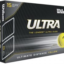 Wilson unisex-adult Ultra Lue Hard Ultimate Distance Golf Balls, Yellow, n/a