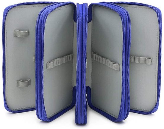 72-Slots Large Capacity Pencil Case Bag 4-Layer Pen Pencil Case Pouch Holder for Teen Boys Girls, Big Capacity Pencil Pen Case with Handle Zipper Stationery Desk Organizer for School Office Supplies - Image 2