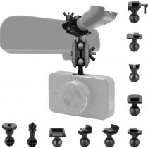 Dash Cam Mirror Mount Kit With 10+ Different Joints Compatible with APEMAN, Vantrue N2 Pro, YI, YI Nightscape, Byakov, SuperEye, Jeemak, OKEEY, Crosstour, Peztio Etc Dash Cam