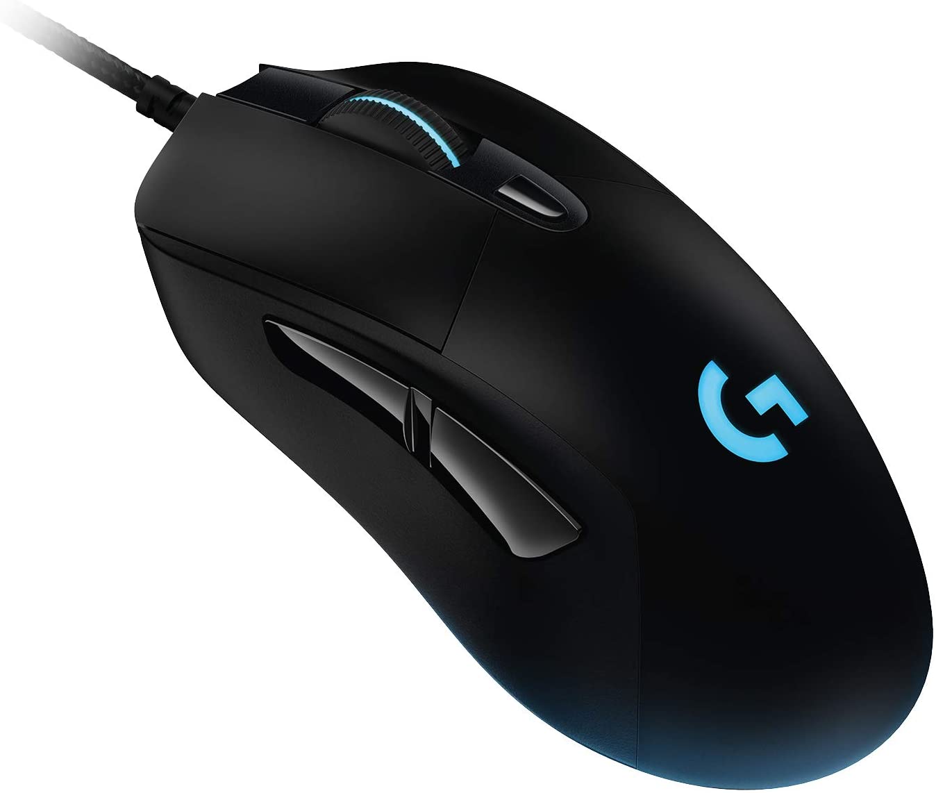 Logitech G403 HERO gaming mouse with HERO 25K DPI sensor, LIGHTSYNC RGB, light weight of 87g and optional 10g weight, PC/Mac - black