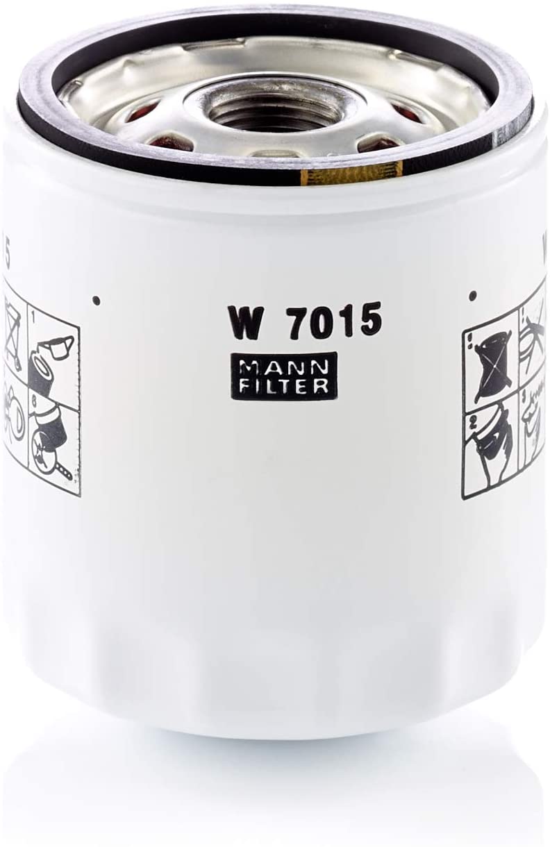 MANN-FILTER W 7015 Oil Filter - for Cars + Transporters, White, Single pack