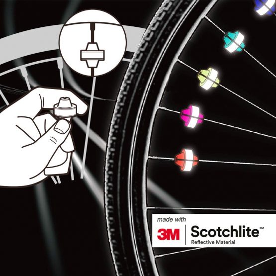 Salzmann 3M Spoke Beads | Reflective and colourful | Made with 3M Scotchlite | Pack of 36 - Image 3