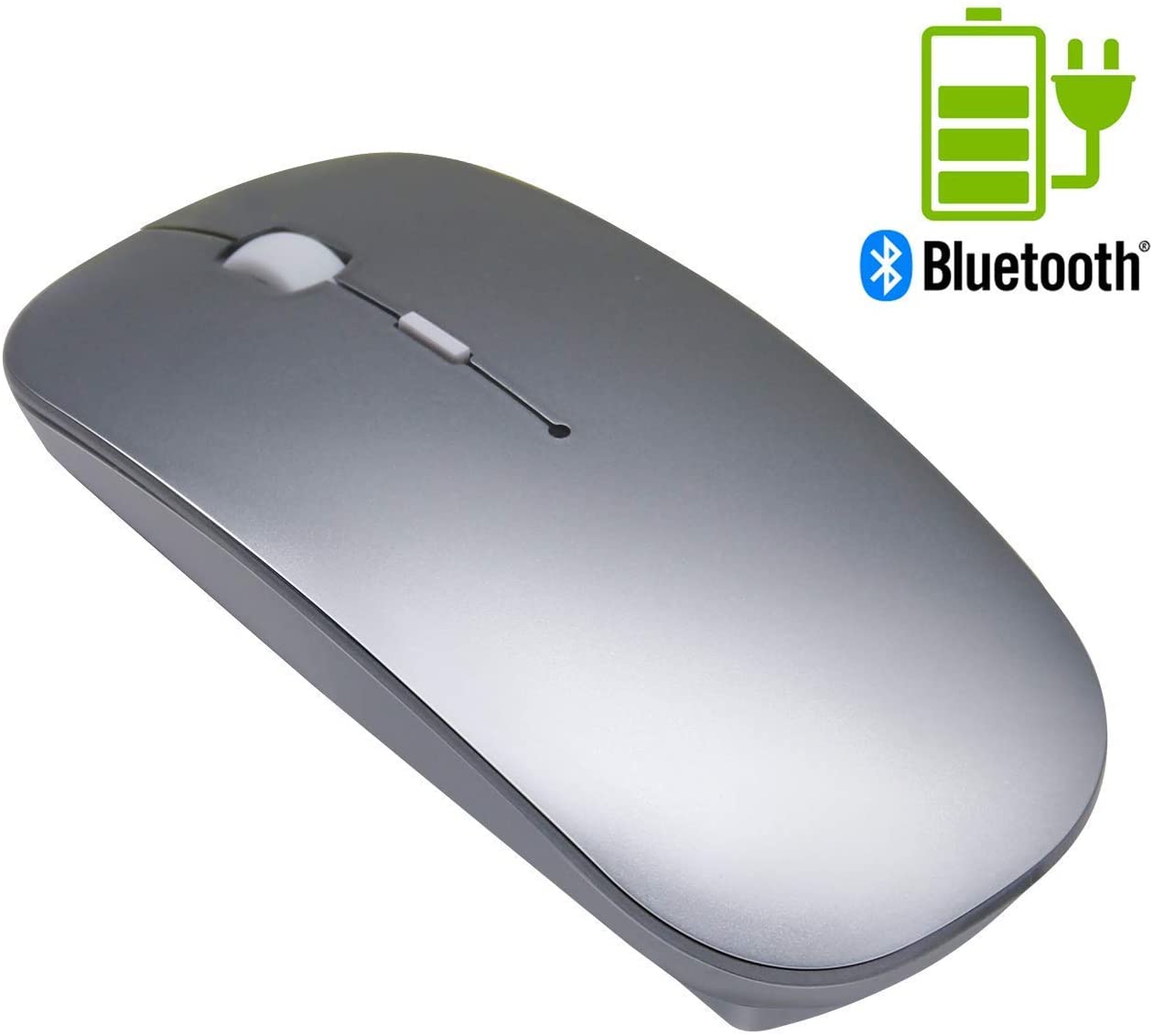 Tsmine Bluetooth Mouse for Laptop Wireless Computer Mouse with Silent Buttons, 1600DPI Adjustable