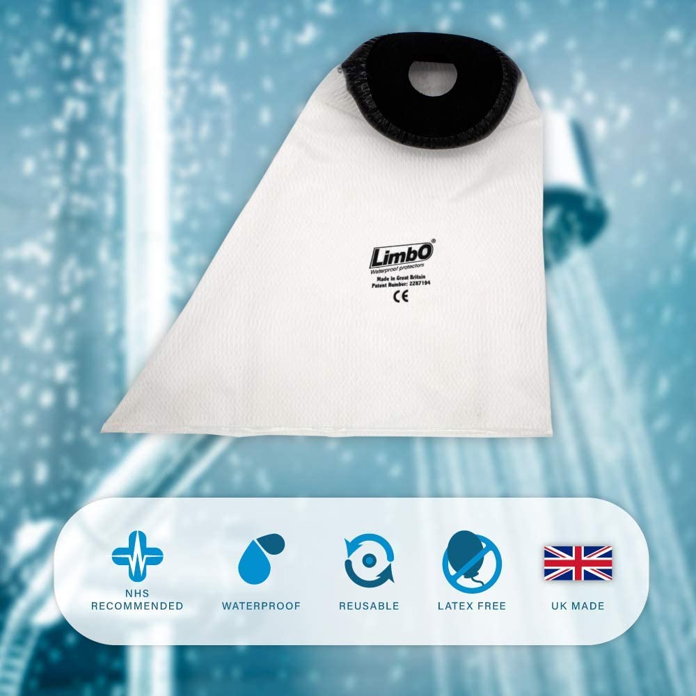 LimbO Waterproof Protection for Light Foot Dressing. M20 Fits Ankle 20-25 cm Circumference. Suitable for Shower Only - Image 3