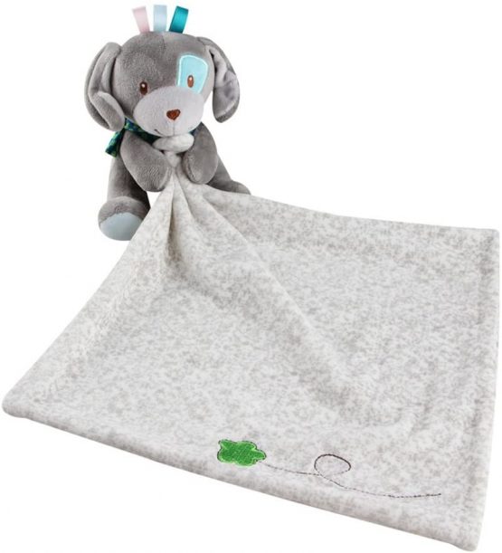 Baby Comforter Taggy Blanket Toddlers Lovely Cuddles Toy Security Blanket for Baby Soft Sleeping Toys Cute Animal Design Plush Stuffed Toys(Puppy)