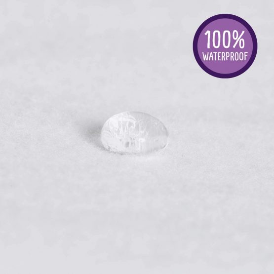 ClevaMama Waterproof Mattress Protector, Cotton Fitted Sheet for Small Double Bed - White 120x190x30 cm - Image 3