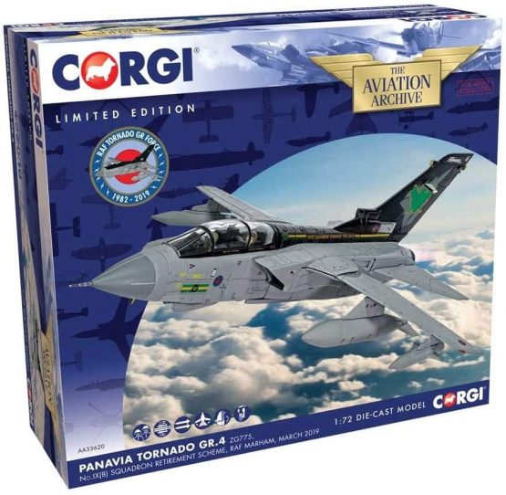 Corgi AA33620 Panavia Tornado GR.4 ZG775 IX Squadron - Retirement Scheme - RAF Marham March 2019 Aviation