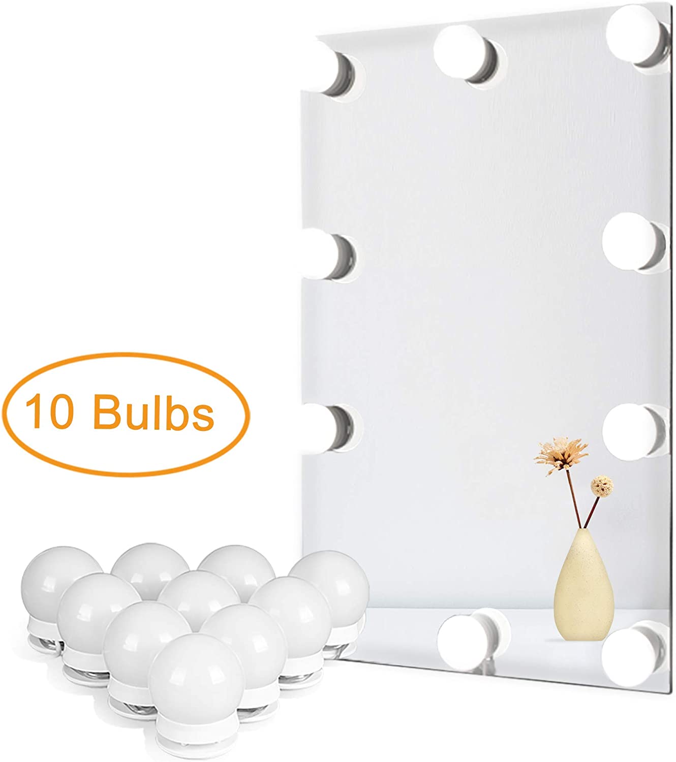 Vanity Lights for DIY Hollywood Mirror Makeup Lights for Dressing Table LED Strip Lights Kit with Touch Sensor Dimmer Switch and Power Adaptor