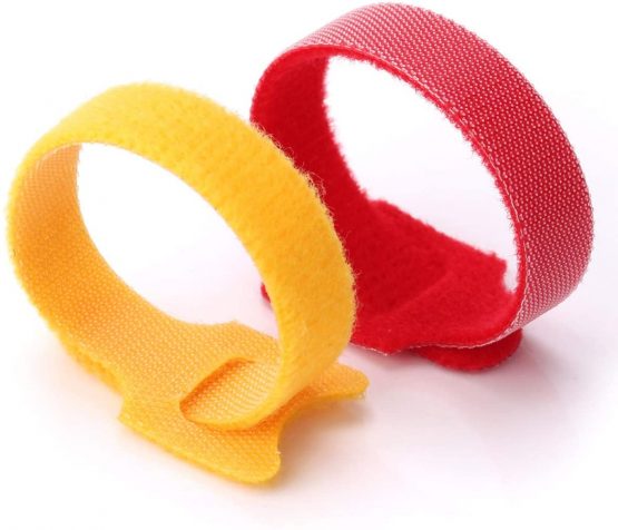 Cable Ties Reusable - Cable Straps Multi-Purpose Tie Wraps Fastening Straps Used for Headphones Phones Electronics PC Wire Cable Tidy Management - 5 Color - Image 3
