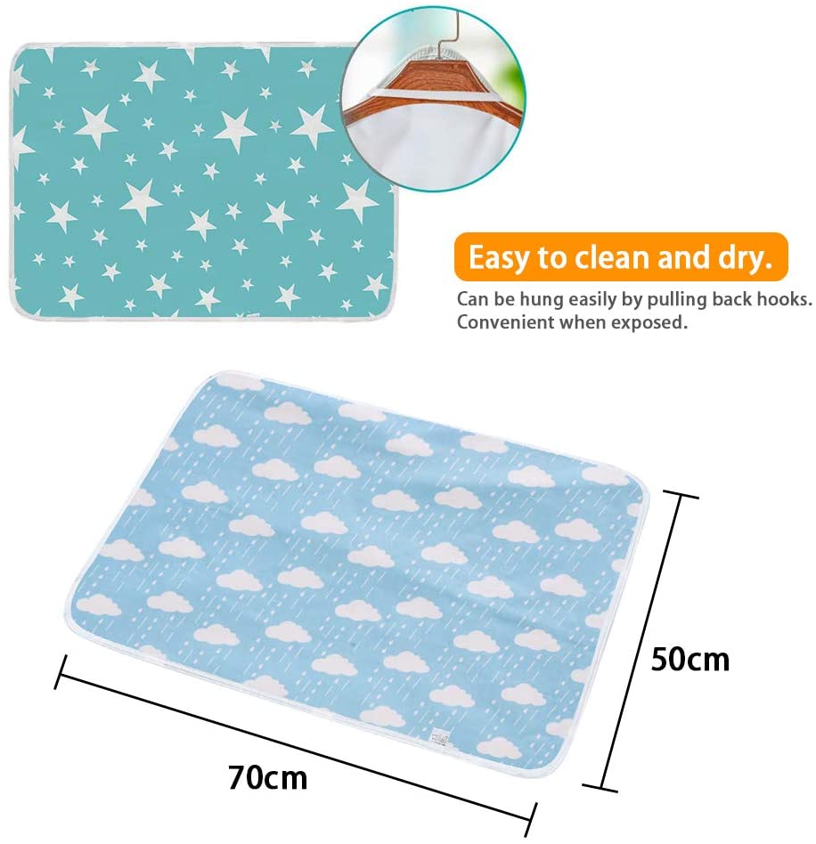 3 Pack Dipper Changing Pad, SACONELL Portable Toddler Diaper Changing ...