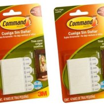 Command Small Picture Hanging Strips, White, 4-Strip, 2 Pack
