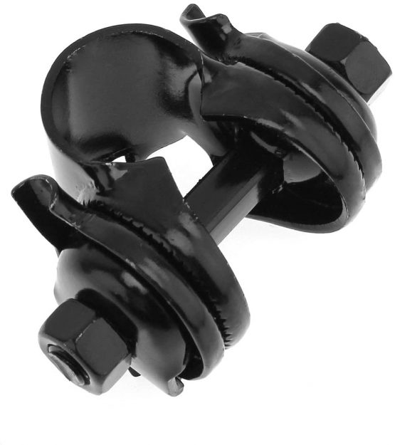 OriGlam Black Bicycle Bike Saddle Seat Bolt Seatpost Post Clamp Mount Bracket 22.2mm - Image 2