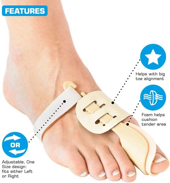 Neo G Bunion Correction System Hallux Valgus Night Splint for Pre/PostOperative Aid, Bunion