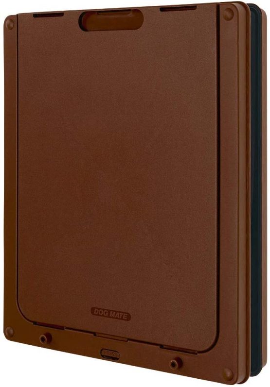 Dog Mate Lockable Large Dog Door, Brown (216B) - Image 2