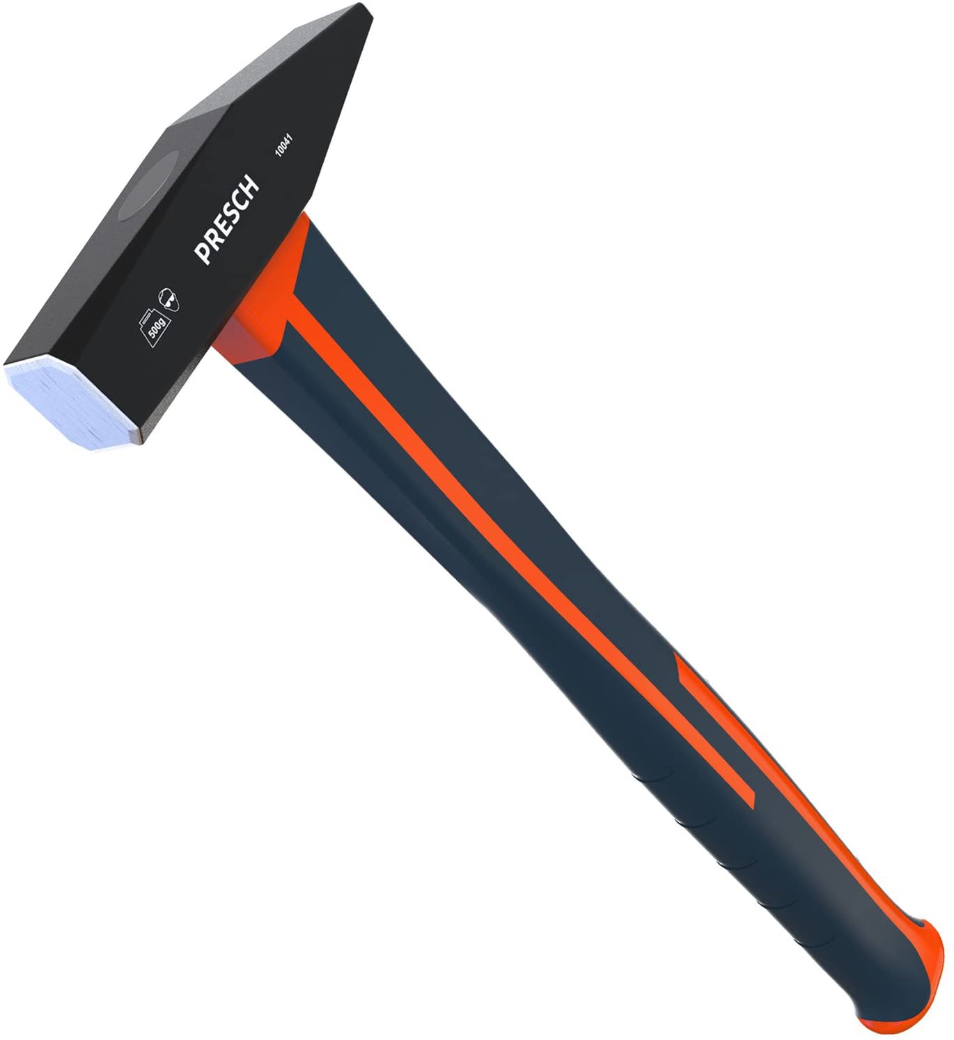 Presch Machinist’s Hammer Fibreglass Handle 300g, blue, Orange / Blue, 500g