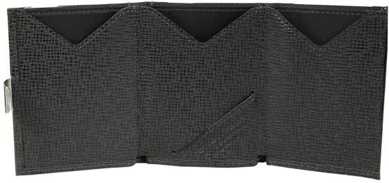 EXENTRI Leather Trifold Wallet in Mosaic - RFID Blocking w/Stainless Steel Locking Clip - Image 3