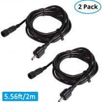 B-right 2X 4M Extension Cables for Outdoor Garden Lights