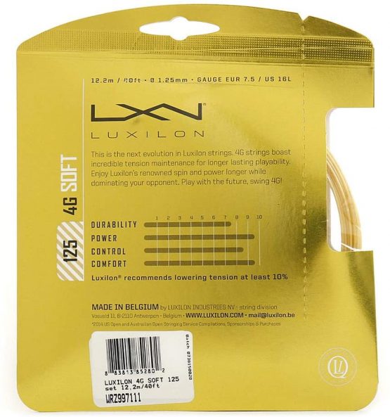 Wilson 4G Soft Tennis Racket String 4 G Soft 125 - Image 2