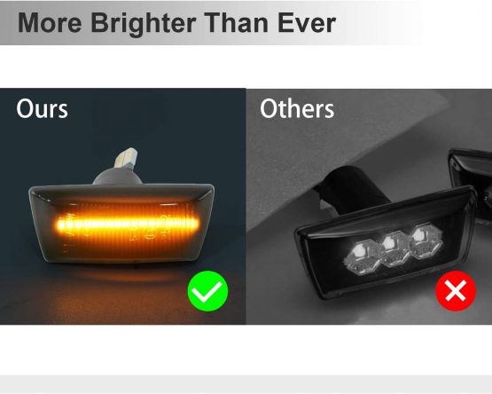 OZ-LAMPE Turn Signal Light, Dynamic Side Indicator Flowing Side Marker Repeater Smoke Compatible with V-auxhall O-pel Adam Astra H Corsa D Corsa E Insignia A Meriua B Zafira B - Image 4