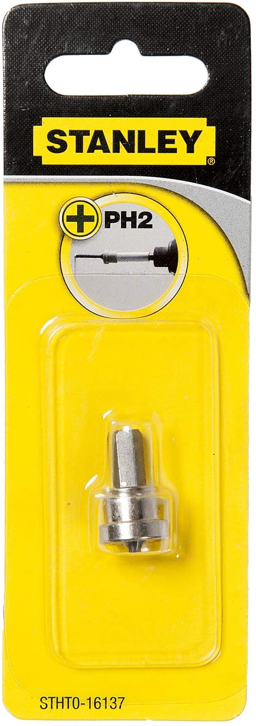 STANLEY Drywall Screw Adaptor Phillips PH2 Suitable for 3/8" or 1/2" Drill, STHT0-16137, Silver a, PH2/PZ2 - Image 3