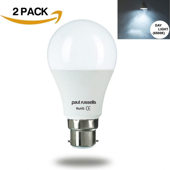 2 Pack 10W GLS LED Light Bulbs B22 BC Bayonet Paul Russells Bright 10W=80W A60 Standard 270 Beam Lamp 6500K Day Light 80W Incandescent Replacement - Image 2