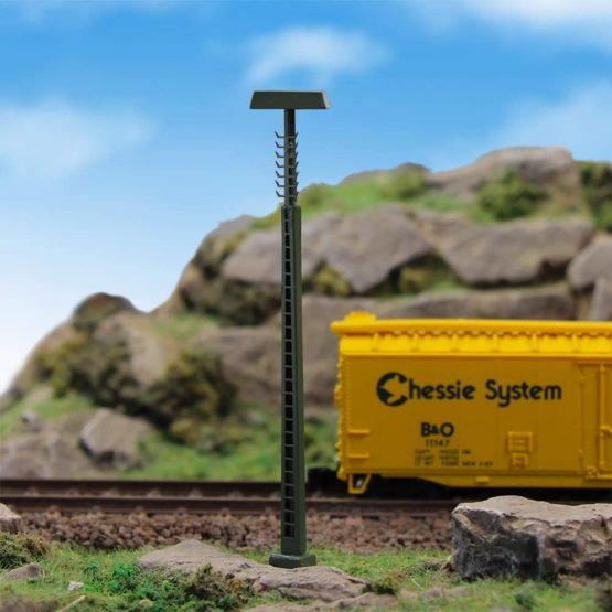 LQS51N 3pcs Model Railway operating lights Lattice Mast lamp Bright White Track light N Scale 7cm - Image 2