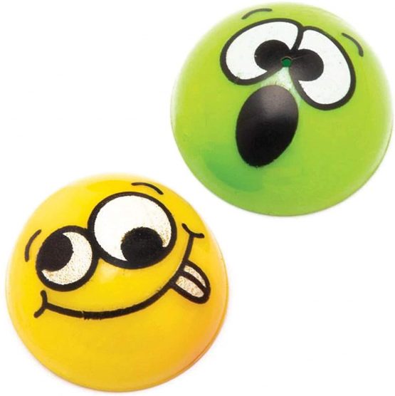 Baker Ross AW664 Funky Faces Jumping Poppers (Pack of 12) Smiley Face Poppers Perfect for Kids Party Bag Fillers or Gift Ideas, Assorted - Image 4