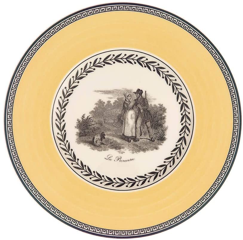 Villeroy & Boch Audun Chasse 16 cm Bread and Butter Plate, Grey,white,yellow