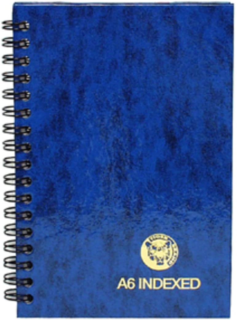 Tiger Index A-Z Twinwire A6 Notebook, Solid Color