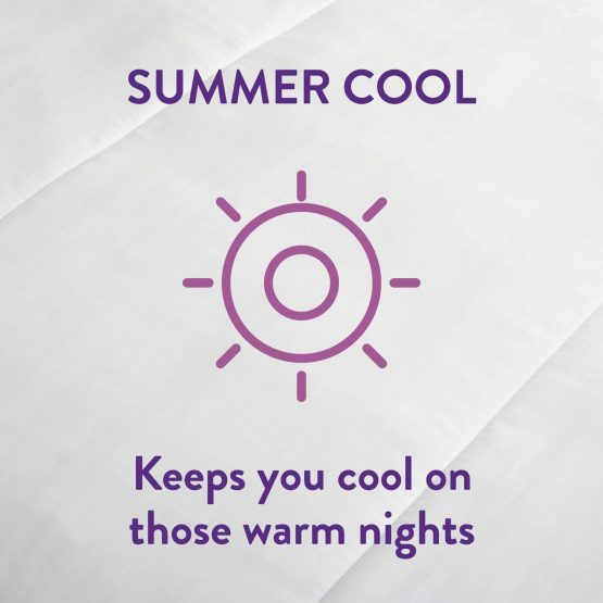 Slumberdown Cool Summer Nights King Size Duvet 4.5 Tog Summer Duvet King Size - Image 3