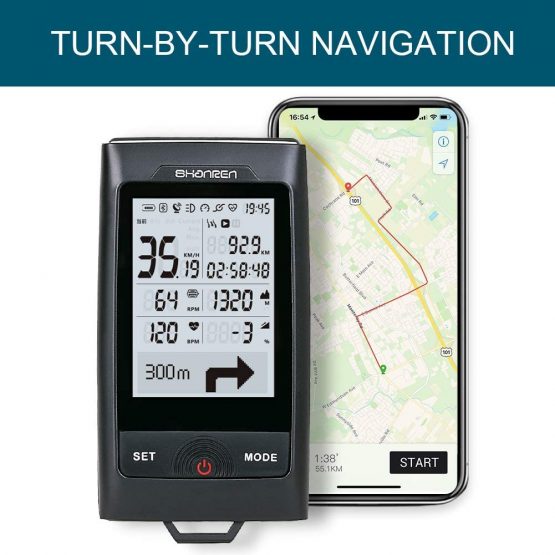 SHANREN Di-Pro GPS Bike Computer, 96-Hour Bluetooth ANT+ Cycling Computer with Headlight - Image 4
