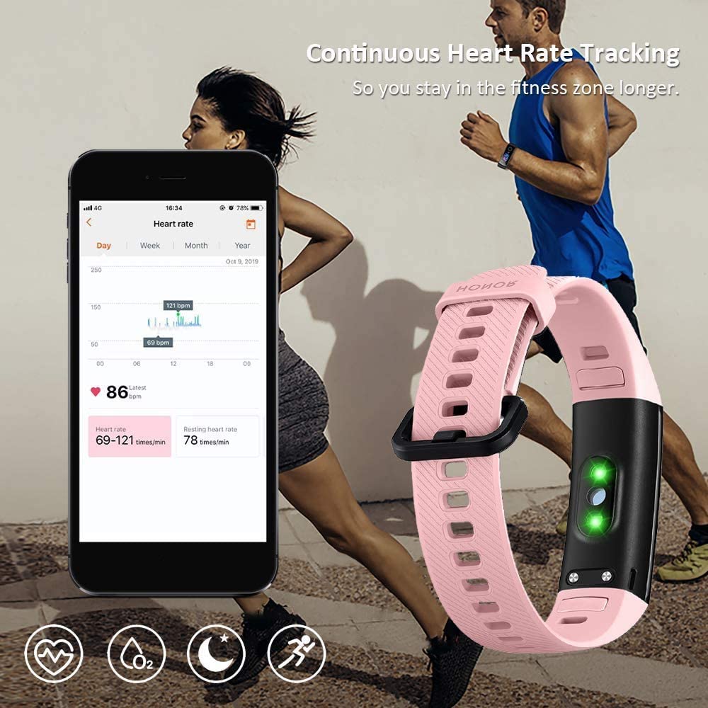 Honor Band 5 Fitness Trackers HR, Activity Trackers Health Exercise