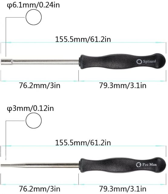 OxoxO Carburetor Carb Adjustment Screwdriver Adjusting Tool Compatible with Most 2 Cycle Engine Poulan Husqvarna Stihl Homelite Weed Eater Craftman Echo Trimmer Brushcuter Chainsaw Blower (Set of 10) - Image 4