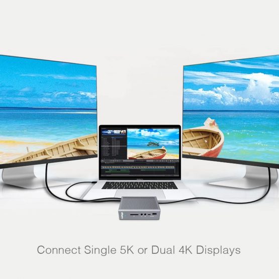 CalDigit TS3 Plus Thunderbolt 3 Dock - 85W Charging, 7X USB 3.1 Ports, USB-C Gen 2, DisplayPort, UHS-II SD Card Slot, LAN, Optical Out, for 2016+ MacBook Pro & PC (Space Grey - 0.7m/2.3ft Cable) … - Image 3