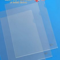 Eastlight Premium A4 Cut Flush Folders Top & Side Opening, Glass Clear Plastic Pocket Wallets, Box of 100