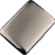 CaLeQi Cigarette Case Holds 16,Glossy Silver (16 Cigarettes)