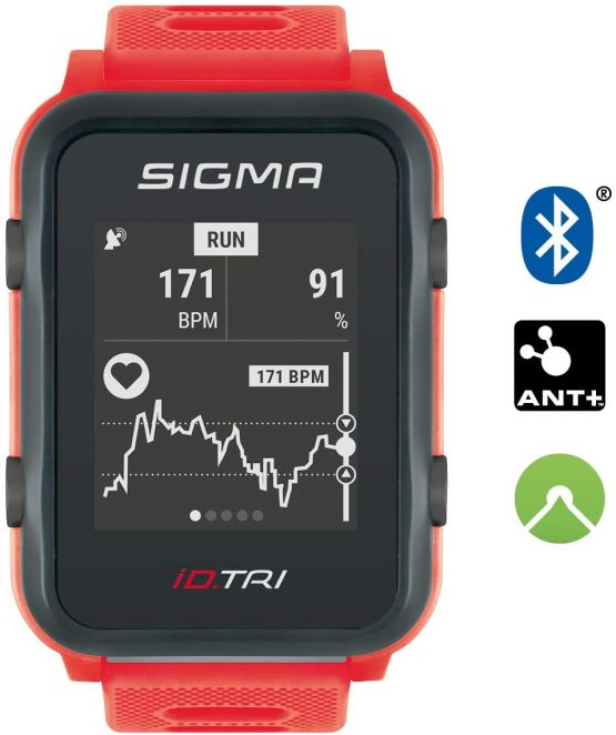 Sigma Sport iD Triathlon GPS Watch with Multisport Training Mode, Wrist-Based Heart Rate, Outdoor Navigation, Lightweight and Waterproof - Image 2
