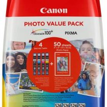 Canon (4540B017) Ink Cartridge, Black, Multipack with Photo Paper
