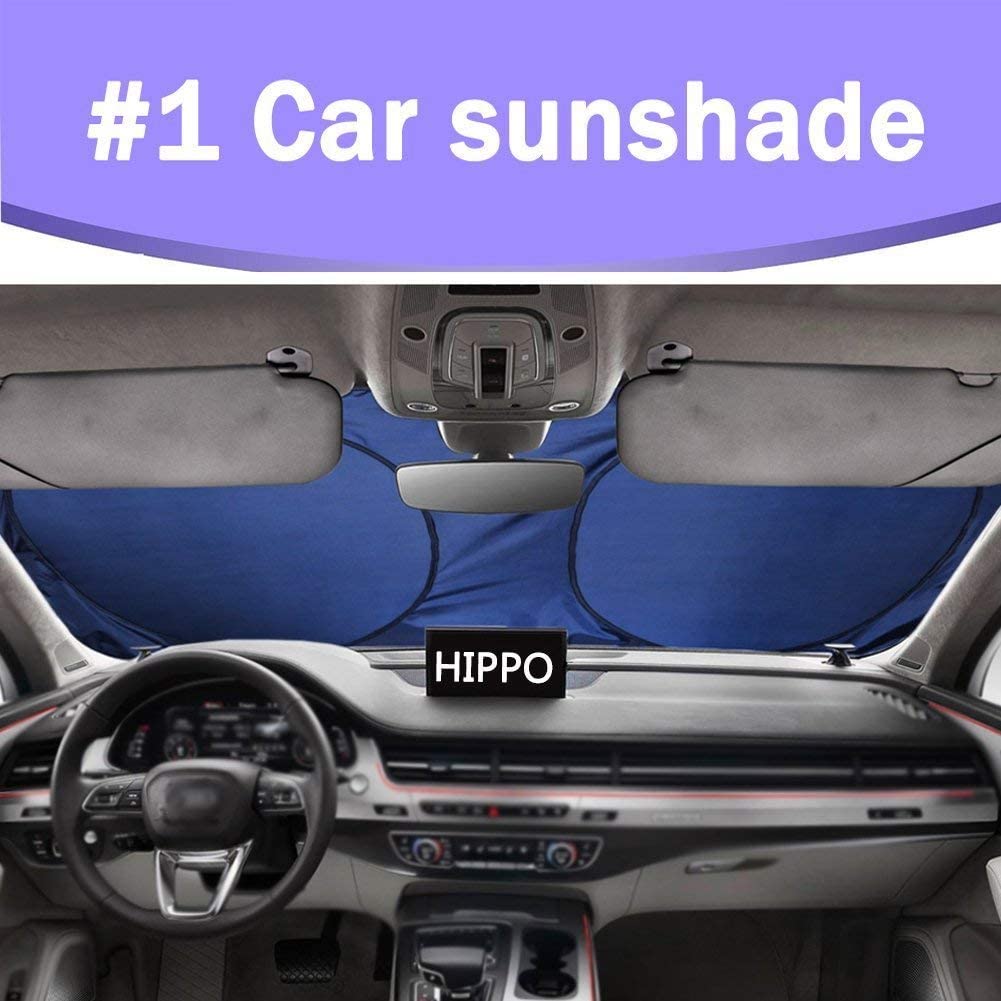 Big Hippo Foldable Car Sun Shade, Front Window Sunshades, Front Car
