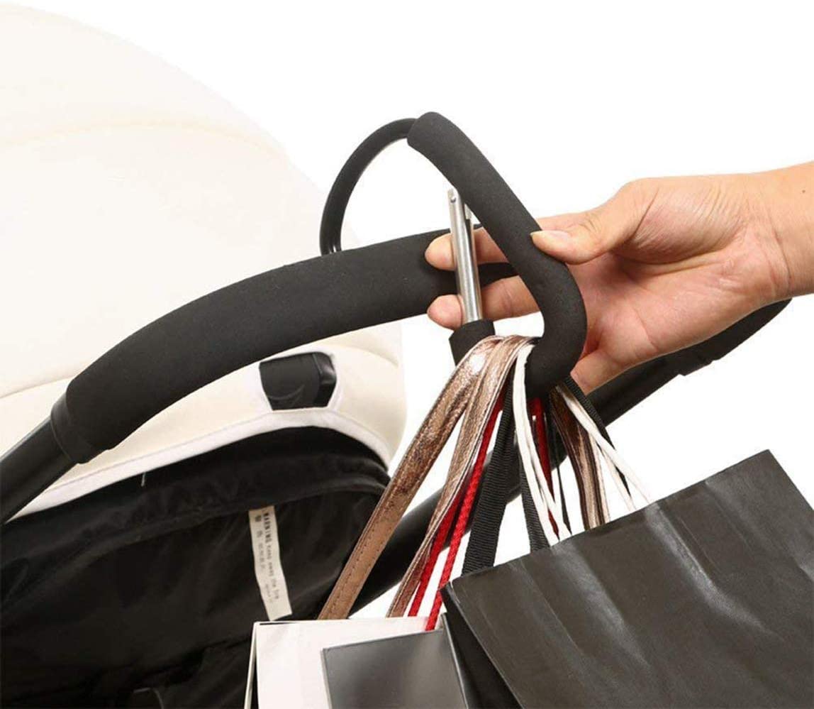 Wholesale Solutions® 2x Black Large Buggy Clips For Pram Pushchair