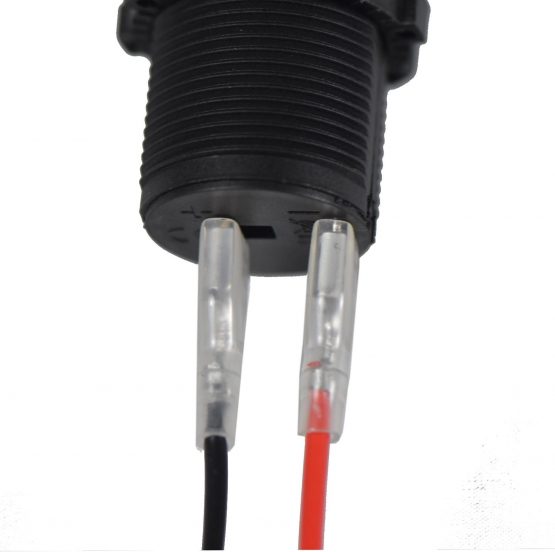 Cigarette Lighter Socket, Enisina Waterproof Marine Grade 12V/24V DC lighter socket plug Outlet for Boat Motorbike Car,With 0.6m Connection Cable - Image 3