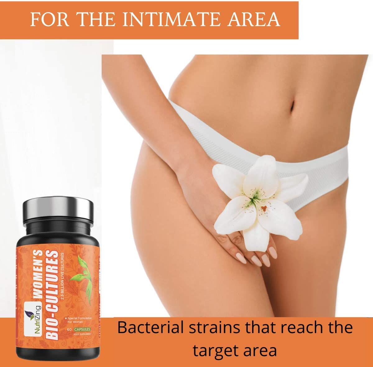 NutriZing Probiotics for Women Gut Health, Scientifically Proven Bio Cultures for Women’s Intimate Flora - Image 3