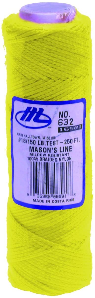 Marshalltown M632 Masons Line 285ft - Fluorescent Yellow, Fluorescent Yellow - 285ft