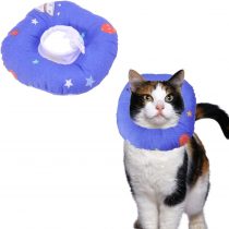 POPETPOP Cat Kitten Elizabeth Collar, Soft Pet Recovery Cone with Adjustable Soft Edge, Pet Headgear for Anti-Bite Lick, Wound Healing Protection